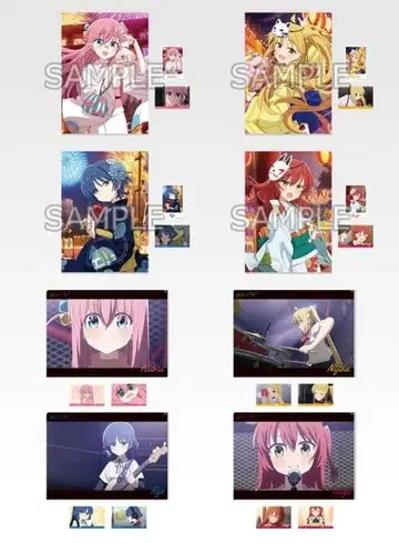 [01] 제일복권 봇치 더 록 K상 클리어 파일 & 스티커 세트 전 8종