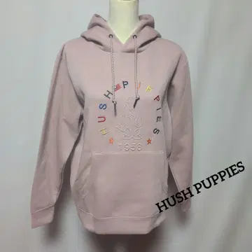 미사용 HUSH PUPPIES 자수 핑크 퍼플 후드티