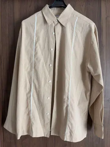 MONTE CARLO 베이지 긴팔 셔츠 M