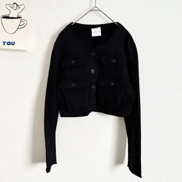 아츠로 우타야마 노카라 숏 기장 자켓 가디건 일본제