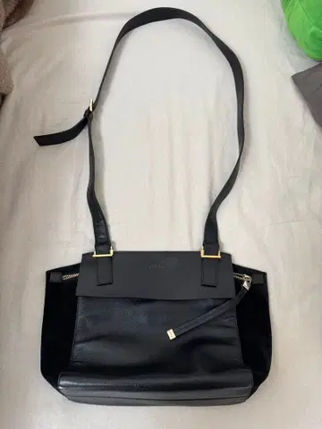 FURLA 블랙 가죽 숄더백