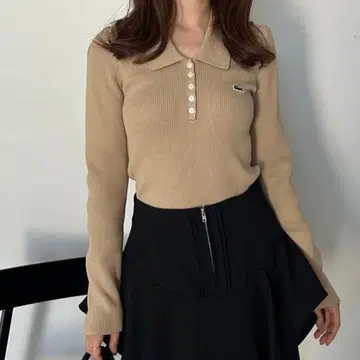 LACOSTE/폴로 리브 니트