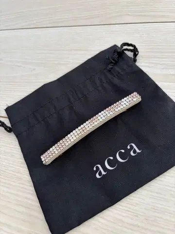 acca 컨디션 최상 핑크X클리어 스톤 스테디셀러의 길쭉한 머리핀