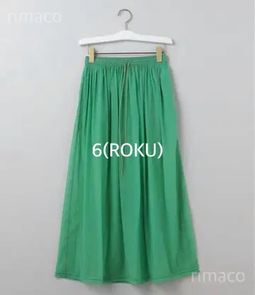 6(ROKU) SUKE DRAWSTRING SKIRT