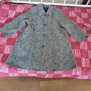 트위드 롱 코트 M 사이즈