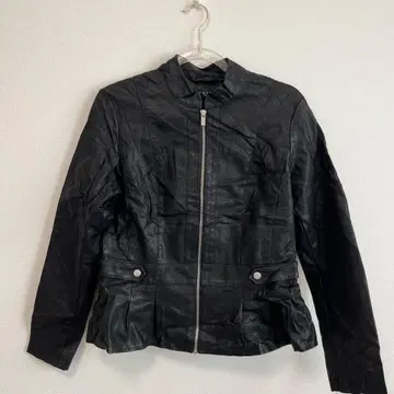 BACCINI 블랙 가죽 자켓 M