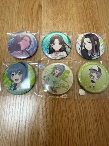 뱅드림 라스 락&레이야 캔뱃지 6개 세트