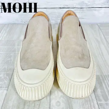 [ 새상품급 ] MOHI 모히 베이지 스웨이드 슬립온 24cm