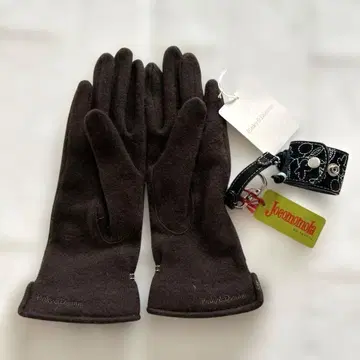 핑키앤다이안 캐시미어 혼방 퍼 장갑 호코모모라 그로브 홀더 포함