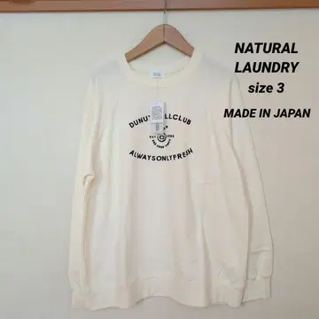 NATURAL LAUNDRY 미니 쭈리 도넛 프린트 래글런 풀오버