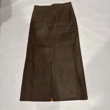 Ballsey 다크 브라운 롱 타이트 스커트