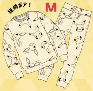 포켓몬 피카츄 이브이 트레이닝복 롱 바지 보아 상하의 M