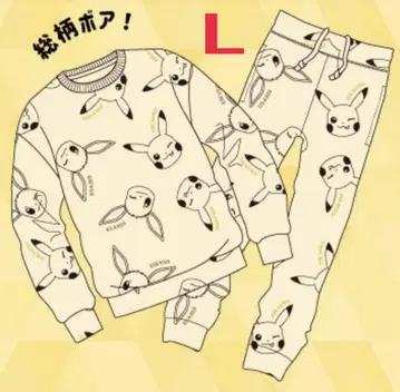 포켓몬 피카츄 이브이 트레이닝복 롱 바지 보아 상하의 L