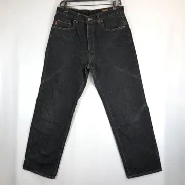 80s 90s 빅존 선염 블랙 데님 팬츠 W34 SP-102