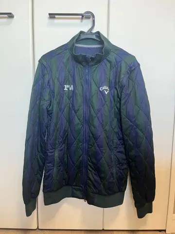 Callaway 퀼팅 자켓 그린 x 네이비