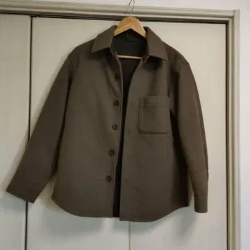 유니클로 UNIQLO 오버 셔츠 자켓 브라운 S 사이즈