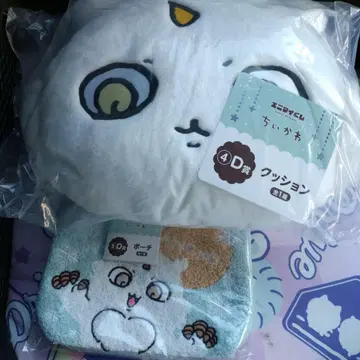 [익명 배송] 치이카와 복권 세븐일레븐 D상 세트 쿠션 & 파우치