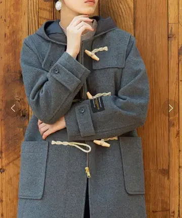 coen 이탈리아 리사이클 울 더플 코트 L