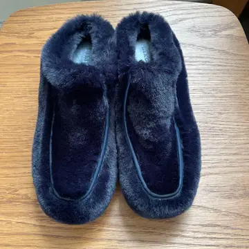 BLACK by moussy 퍼 슬립온