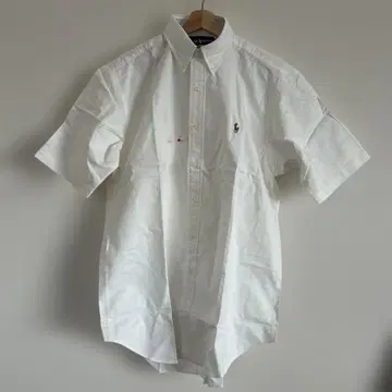 새상품 랄프 로렌 반팔 화이트 셔츠