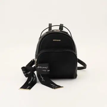 MISCH MASCH 블랙 리본 포함 미니 백팩