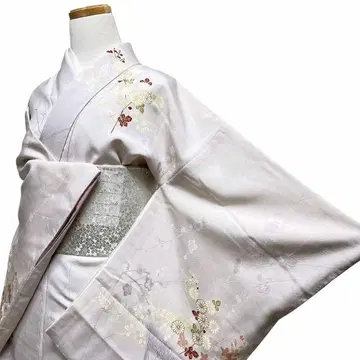 호몬기 매화 지문 국화 소나무 꽃 무늬 기모노 113b p ms