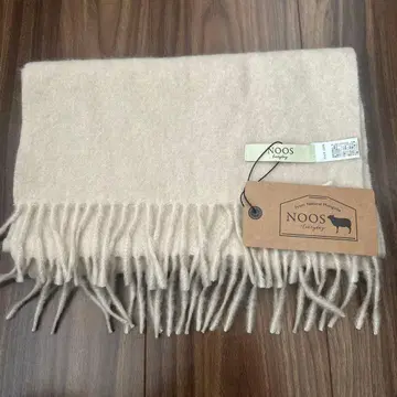 미사용 새상품 NOOS 몽골산 캐시미어 머플러 100% 택 포함