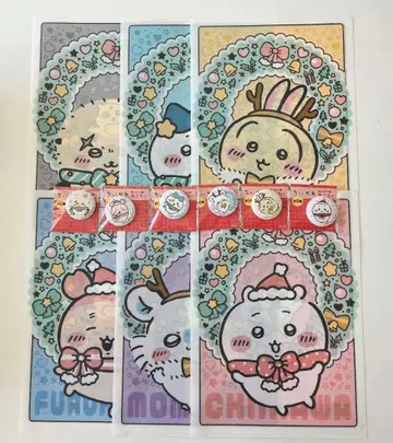 세븐일레븐 치이카와 A4 클리어 파일 전 6종 & 캔 거울 전 6종