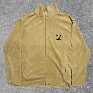 PUMA 푸마 벨로아 트랙 자켓 브라운 XL 풀 집업