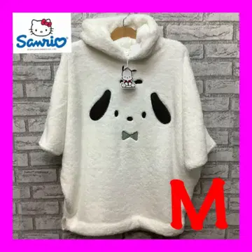 새상품 산리오 포차코 보송보송 돌먼 후드티 양면 보아 여성용 M