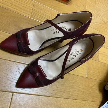 DIANA 다이애나 빨간색과 와인 레드의 하이힐 펌프스