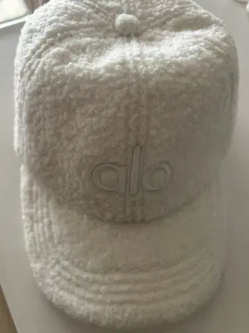 alo 플리스 캡 화이트 원사이즈