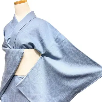 미착용 이로무지 히토츠몬 탁한 블루 청순 기모노 11b p ms