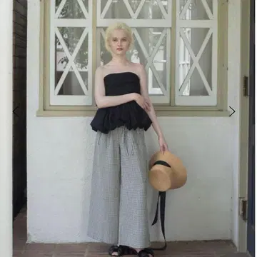 RANCLIC 2way ribbon peplum top