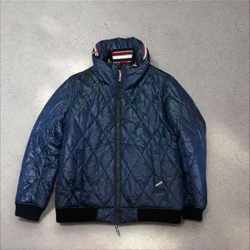 BEAMS HEART 퀼팅 패딩 자켓 L 네이비