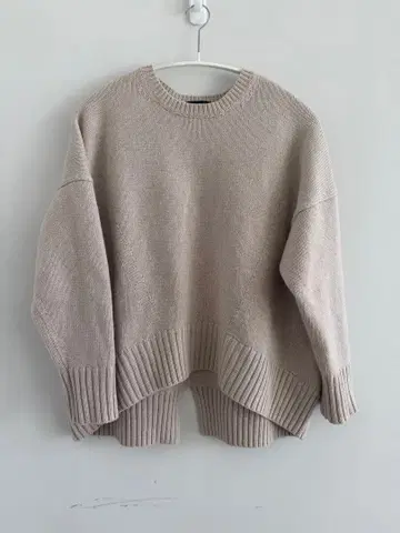 23구 ONWARD 울 캐시미어 블렌드 긴팔 니트 베이지