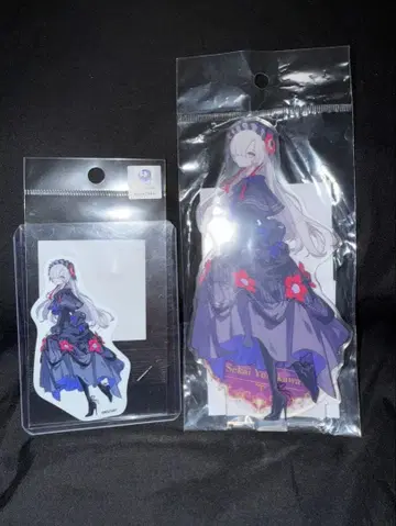 야카와세카이 아크릴 스탠드 카미츠바키시 건설 중. 애니메이트 페어