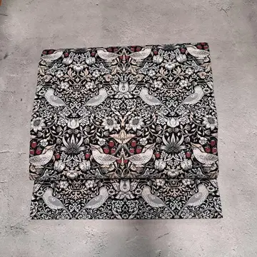 열림 나고야 오비 윌리엄 모리스 딸기 도둑 모노톤 x 아네모네 리버서블