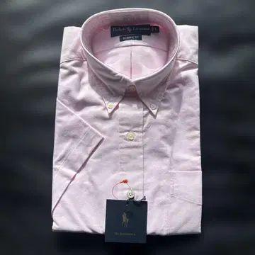 새상품 랄프 로렌 핑크 반팔 셔츠 L 사이즈