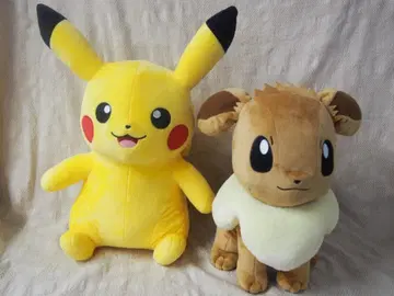 포켓몬스터 피카츄 & 이브이 봉제 인형