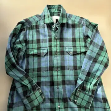 TICCA 체크 무늬 셔츠 원피스 긴팔