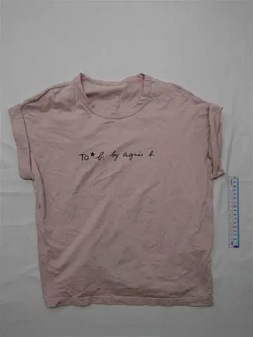 에네스베 로고T셔츠 핑크 계열 여성용