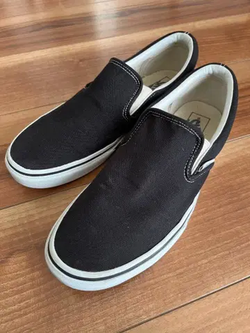 VANS 슬립온 캠퍼스 블랙 화이트 28.0