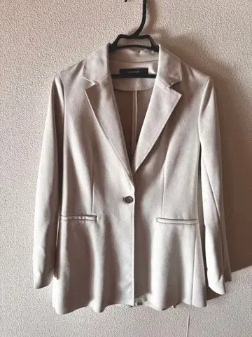 ZARA BASIC 베이지 자켓 스웨이드 원단 아우터 M 사이즈
