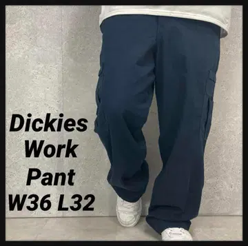 디키즈 카고 팬츠 네이비 치노 팬츠 워크 구제 의류 W36 L32
