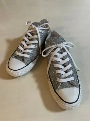 CONVERSE Chuck Taylor 실버 스니커즈 24.5cm