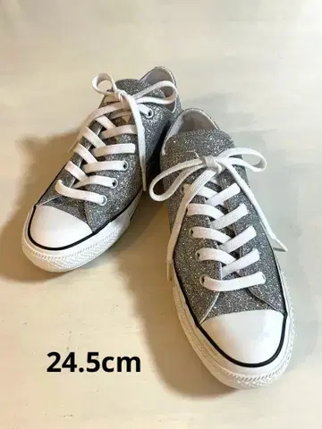 CONVERSE Chuck Taylor 실버 스니커즈 24.5cm