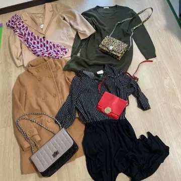 여성용 셋업 5점 ZARA 가방 2개 외 ROSSO 코트 외 모음