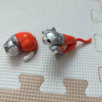 갑옷을 입은 고양이 피규어 세트