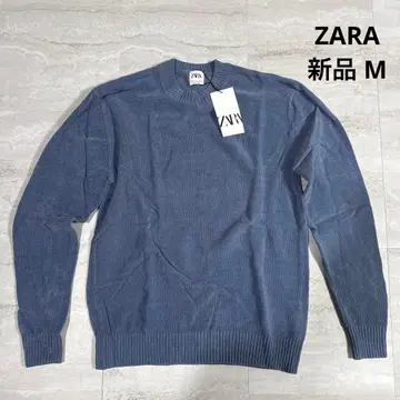 새상품 M ZARA 니트 상의 블루